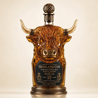 Highland Cow Whiskey Decanter – Collector's Edition