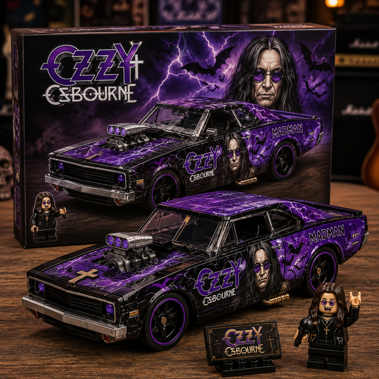 Ozzy Osbourne Madman 1970 Building Set